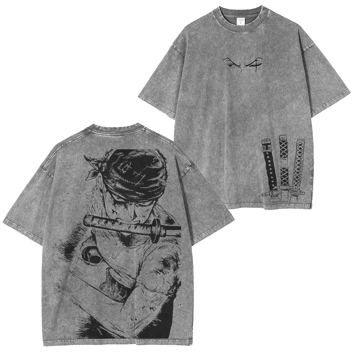 One Piece Anime Washed T-shirt