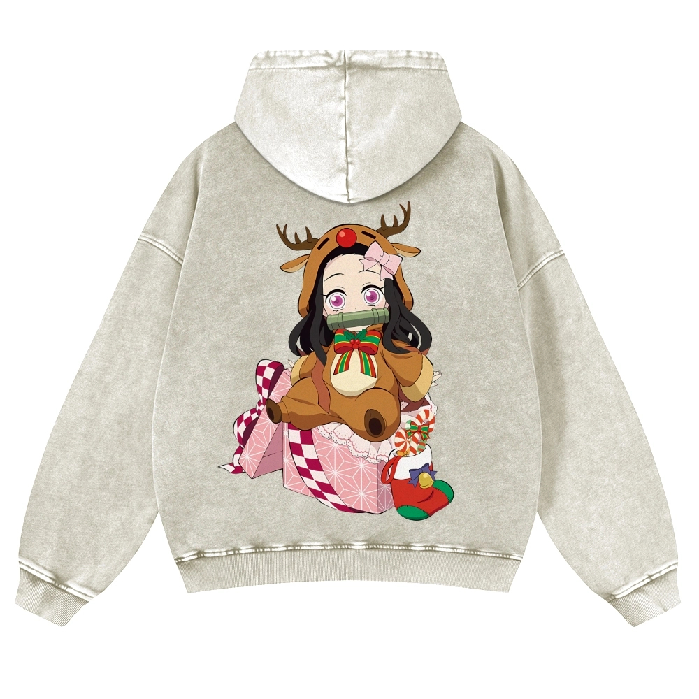 Demon Slayer Christmas Vintage Washed T-shirt/Crewneck/Hoodie