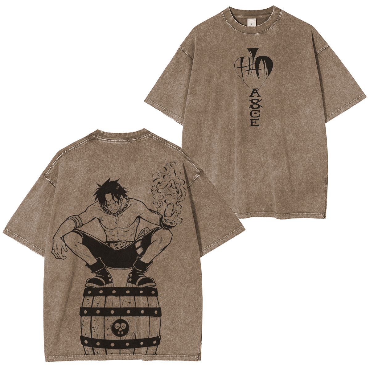One Piece : Portgas D. Ace OP Washed T-shirt