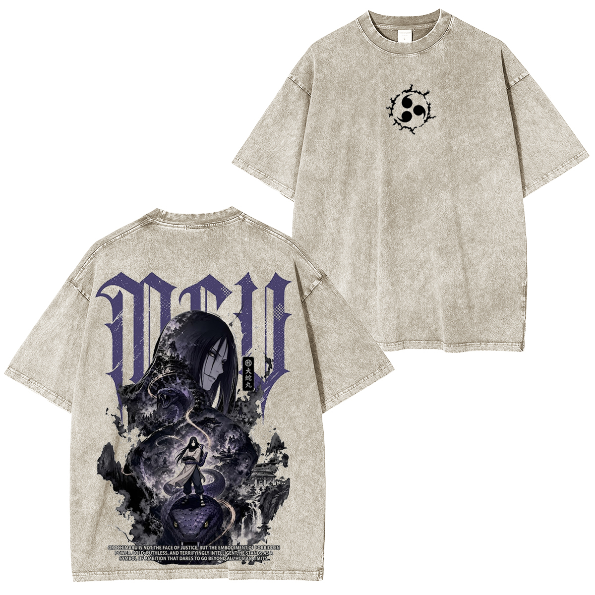  Naruto Anime Washed T-shirt/Hoodie