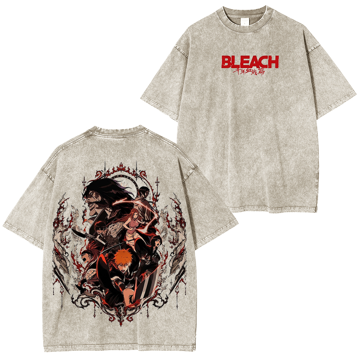 Bleach Washed T-shirt/Hoodie