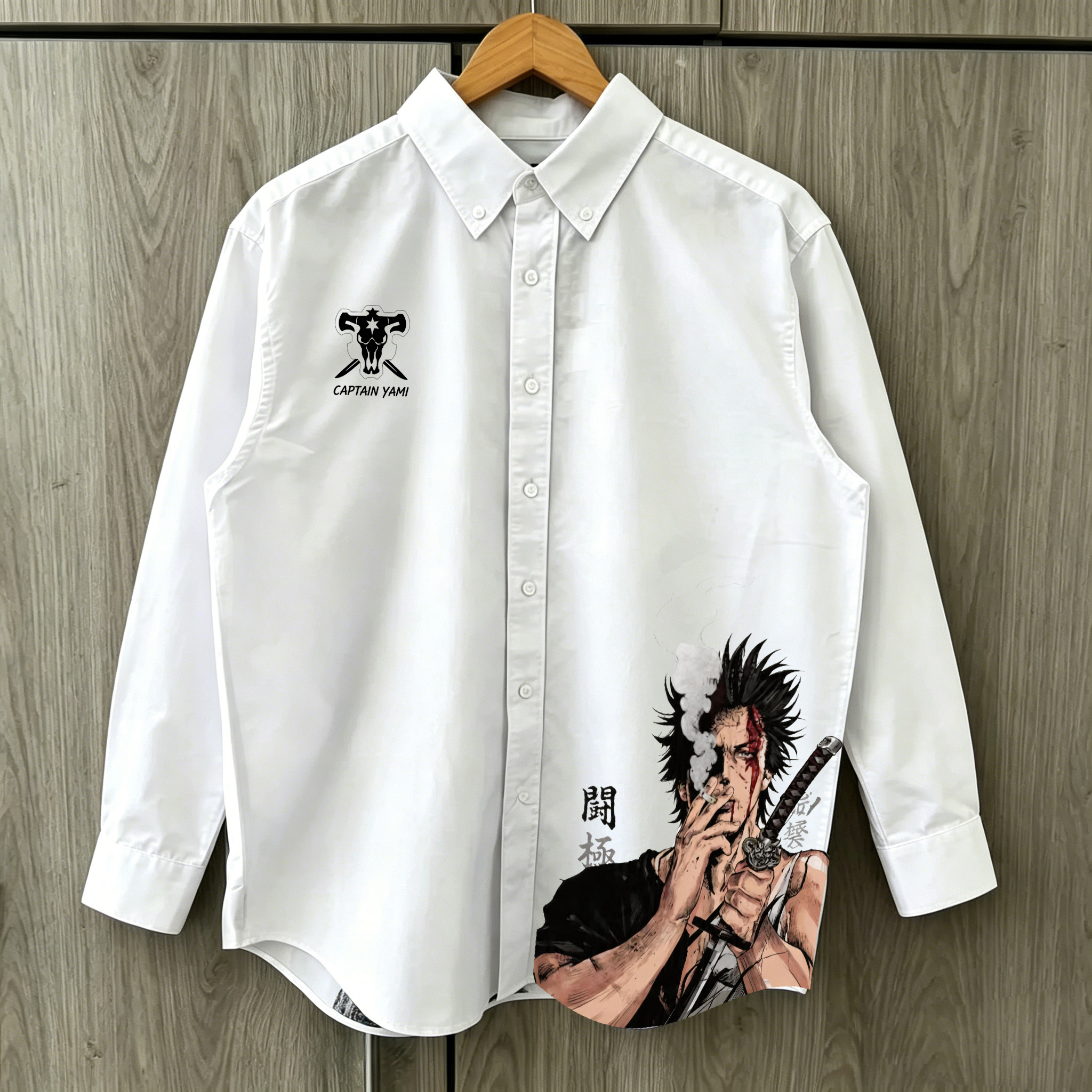 Black Clover Cotton Shirt