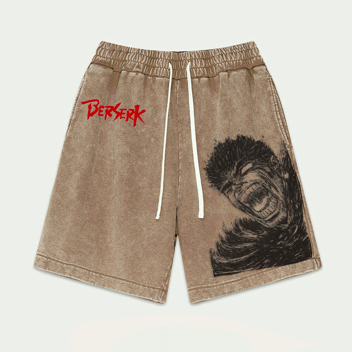 Bresk Retro Wash Anime Shorts