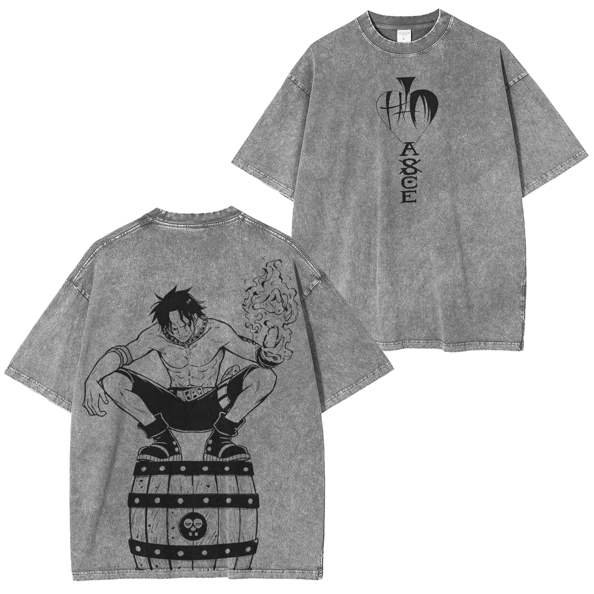 One Piece : Portgas D. Ace OP Washed T-shirt