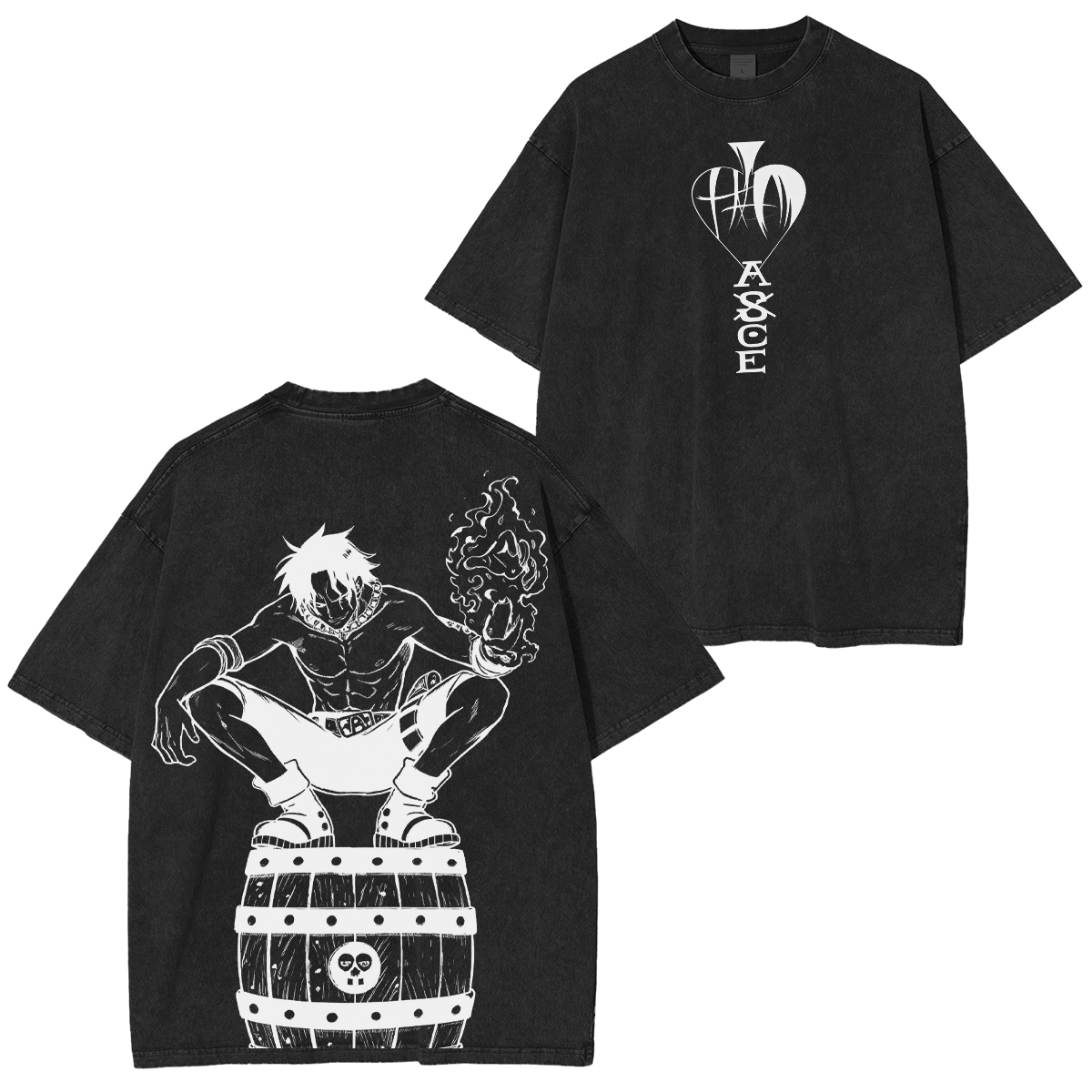 One Piece : Portgas D. Ace OP Washed T-shirt