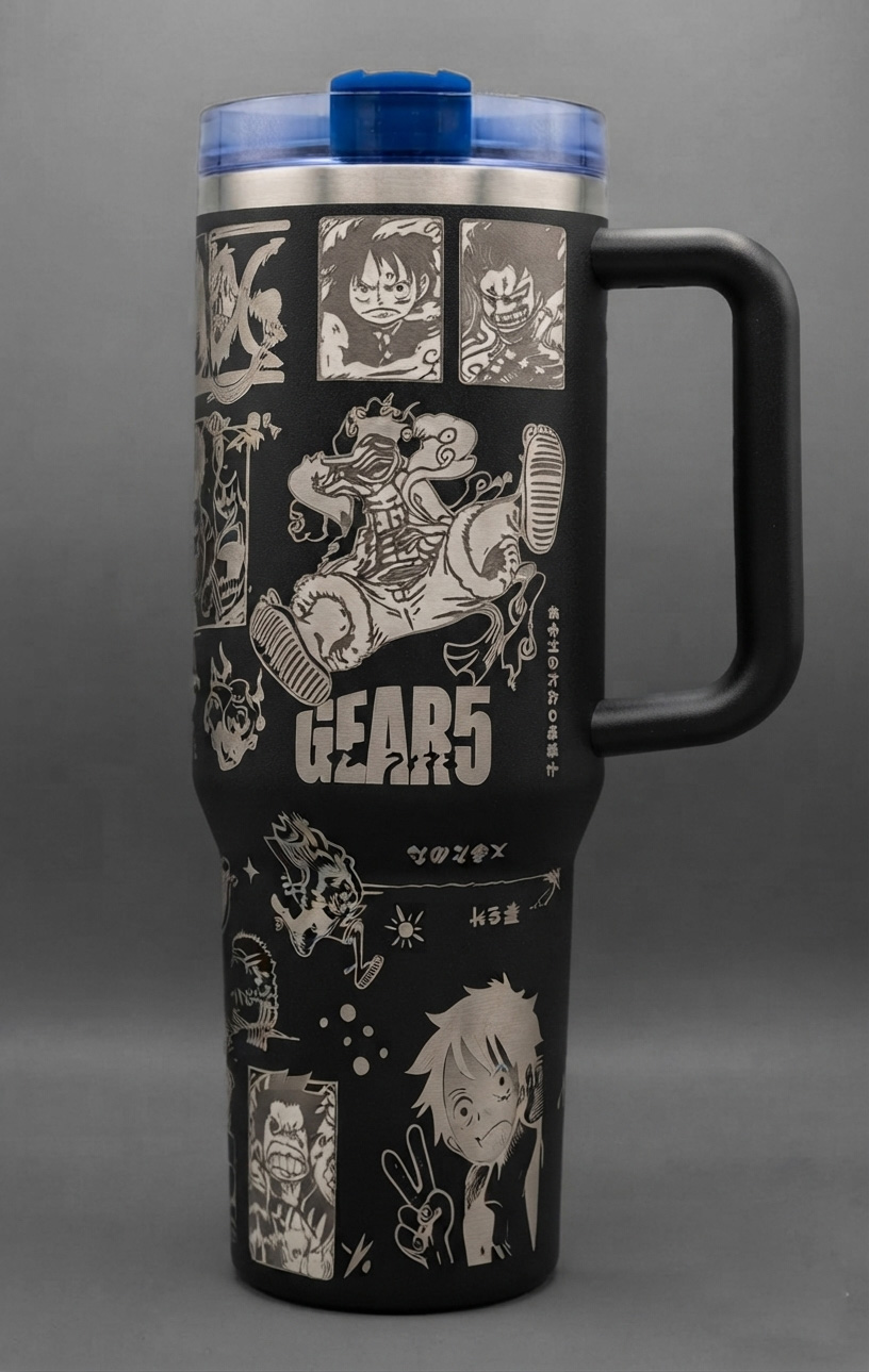 One Piece Luffy Anime Steel Tumbler Cup