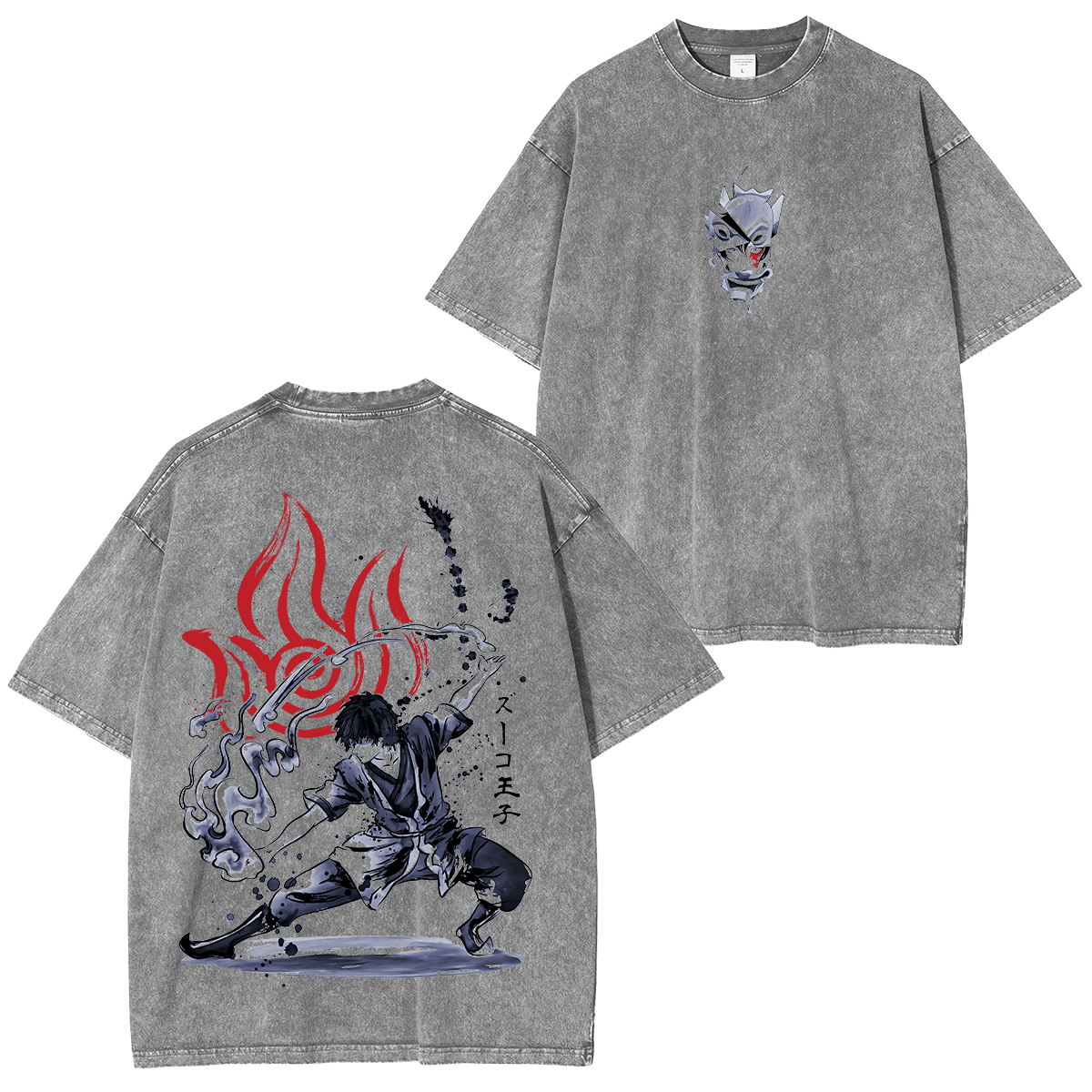 The Power of Fire Nation sumi-e Washed T-shirt/Crewneck/Hoodie