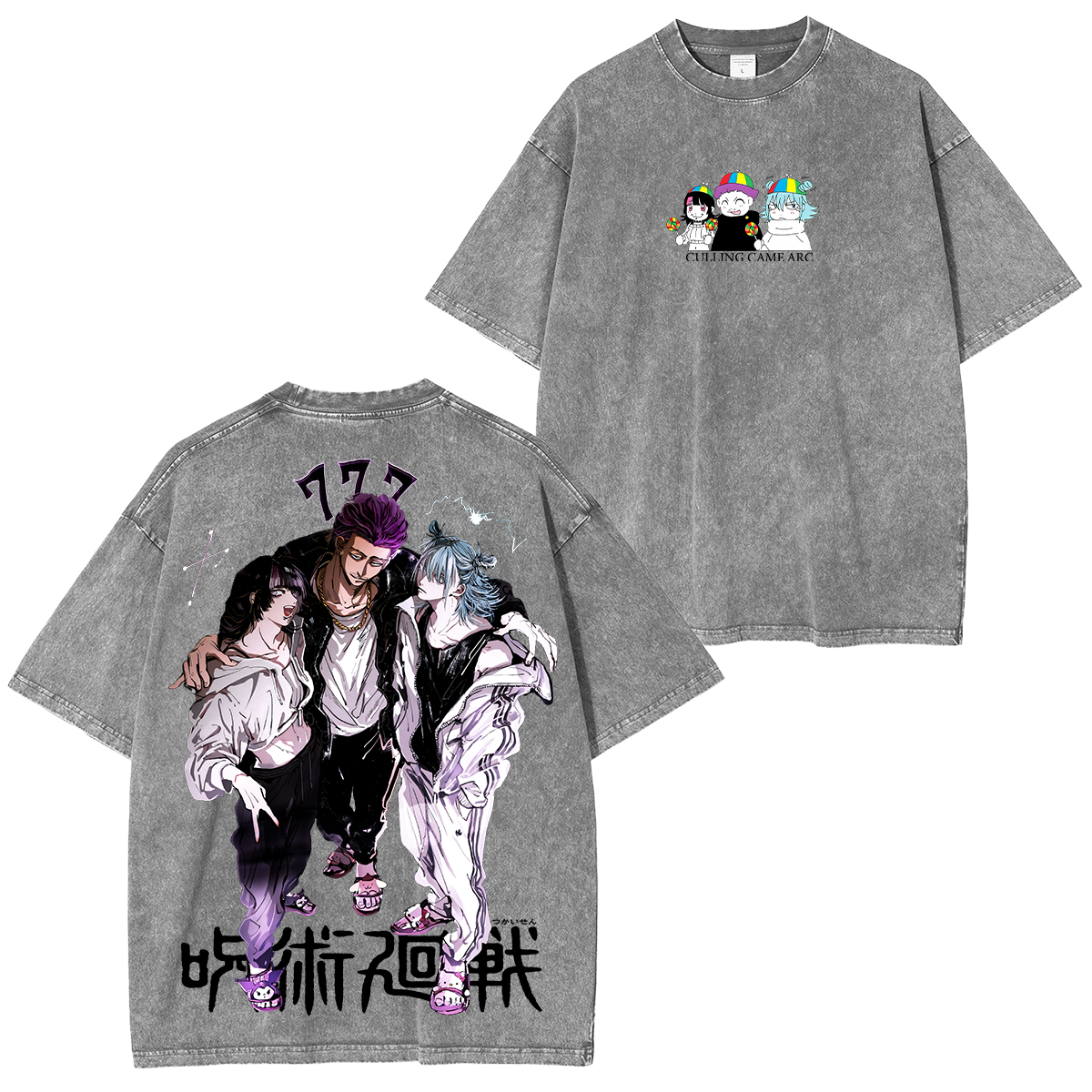 Anime Unisex Washed T-Shirt/HOODIE