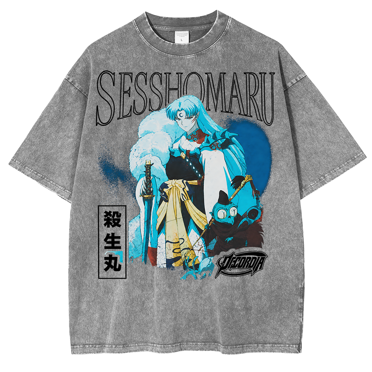 Inuyasha Sesshomaru Vintage Unisex Washed T-Shirt