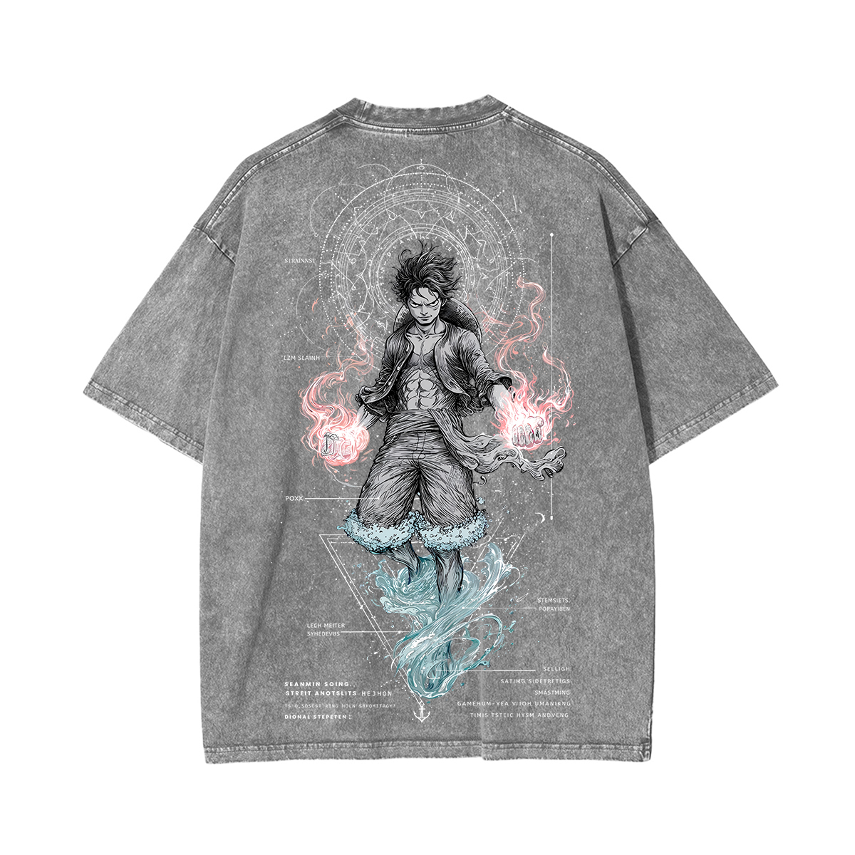 Luffy One Piece Unisex Washed T-Shirt
