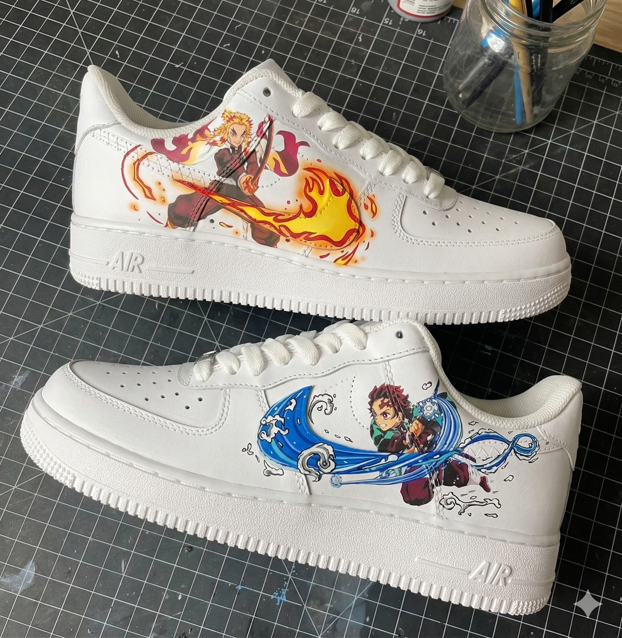 Custom Nike Airforce Demon Slayer Shoes