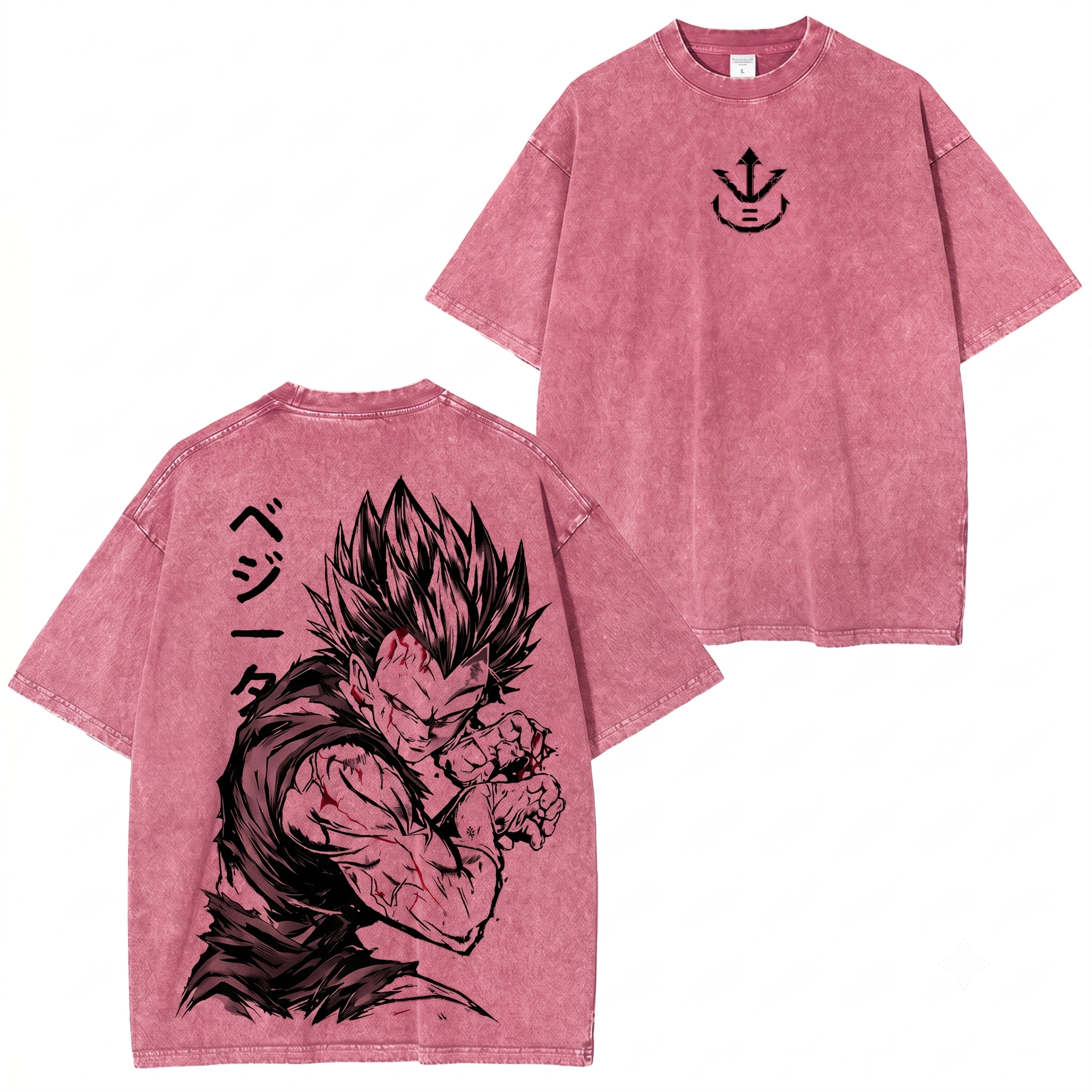  Dragon Ball Z Vegeta Vintage Washed T-shirt/Crewneck/Hoodie