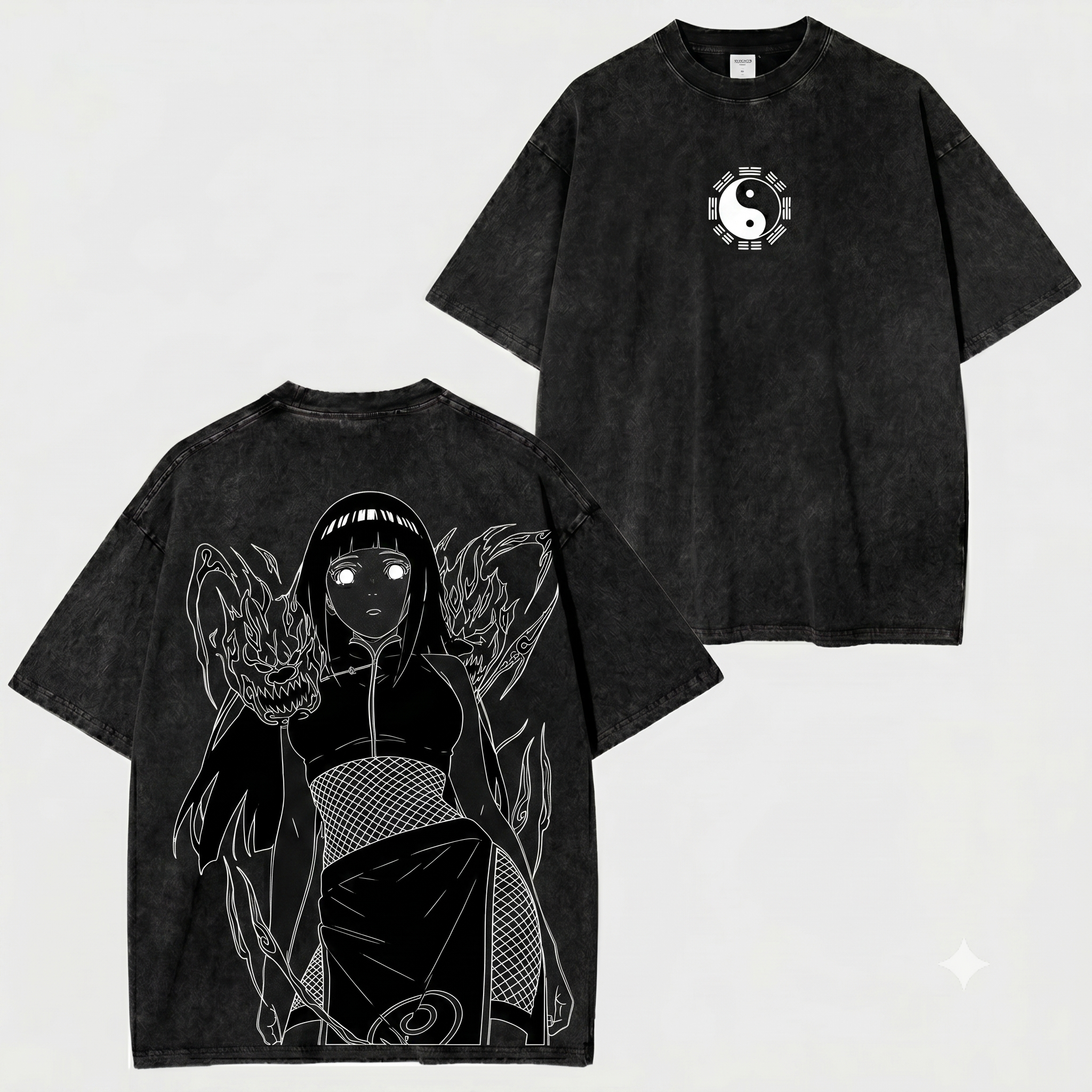 Naruto Hinata Hyūga Vintage Washed T-shirt/Crewneck/Hoodie