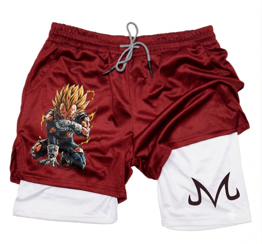 Dragon Ball GOKU Vegeta Anime Printed Double Layer Shorts