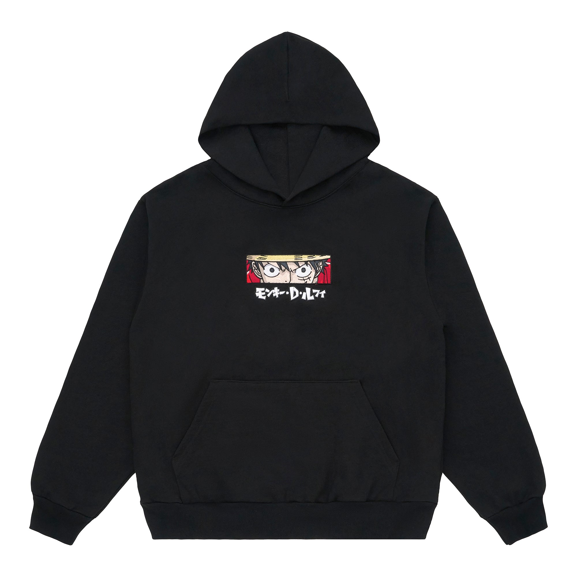 ONE PIECE LUFFY EYES HOODIE (BLACK)