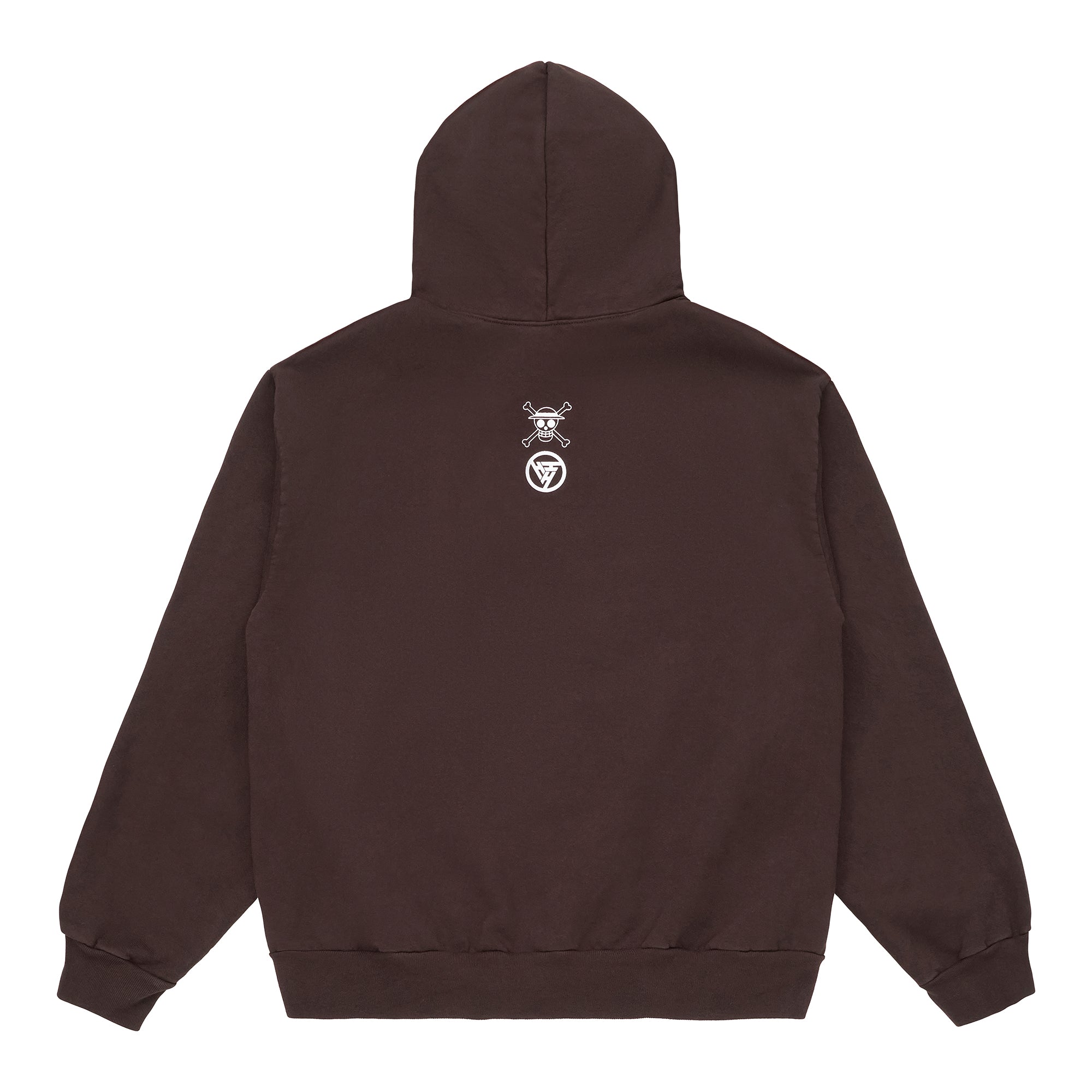 ONE PIECE LUFFY EYES HOODIE (CHOCOLATE)