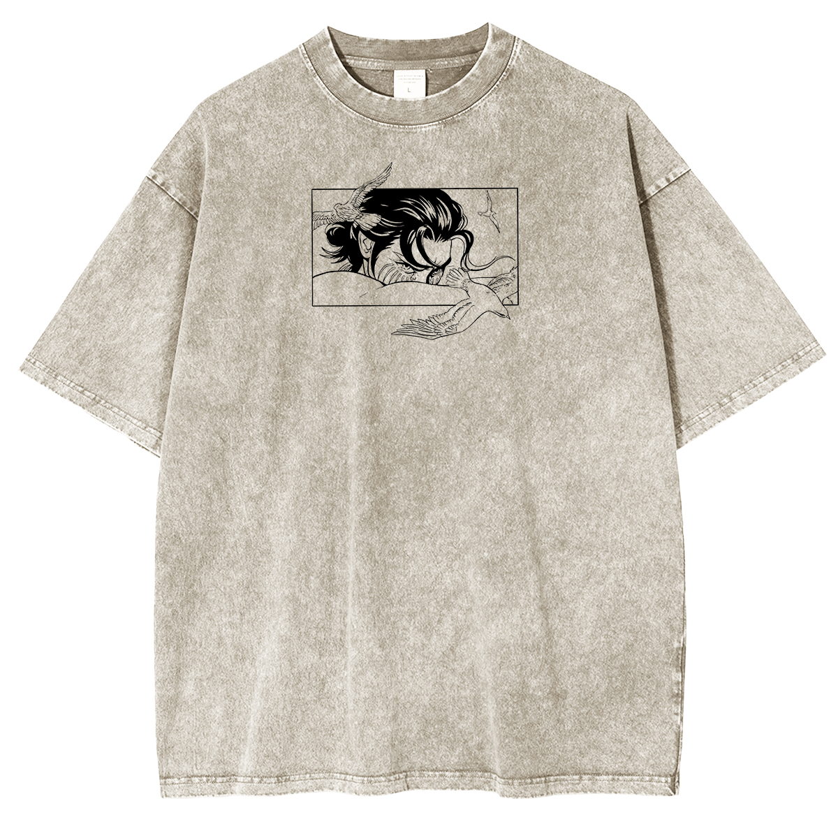 Attack on Titan Anime Unisex Washed T-Shirt