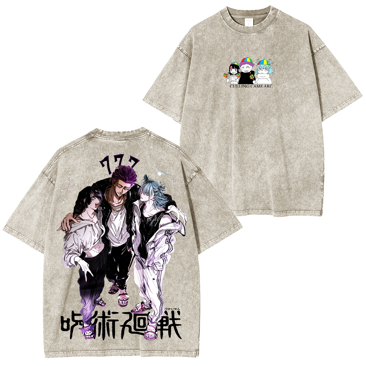 Anime Unisex Washed T-Shirt/HOODIE