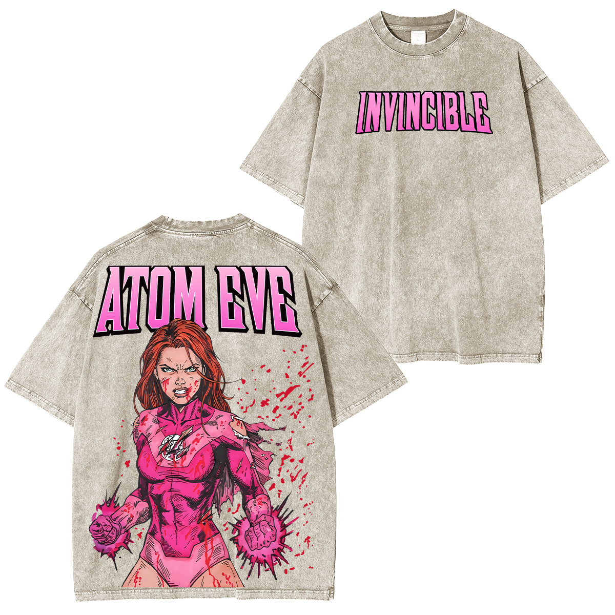 Atom Eve Invincible Washed T-shirt/Crewneck/Hoodie