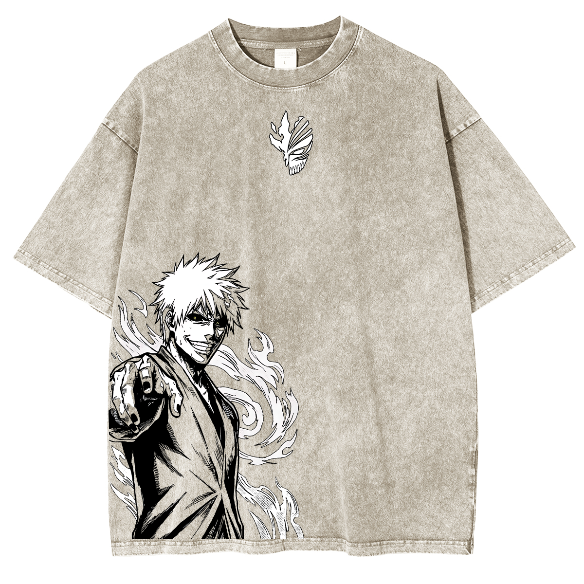 Bleach Ichigo Zangetsu Unisex  Washed T-Shirt