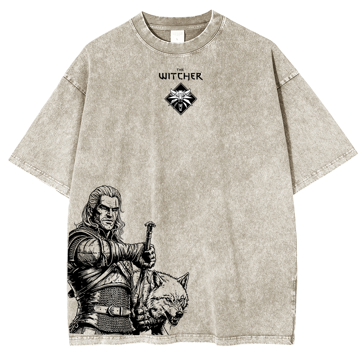 Bleach Ichigo Zangetsu Unisex  Washed T-Shirt