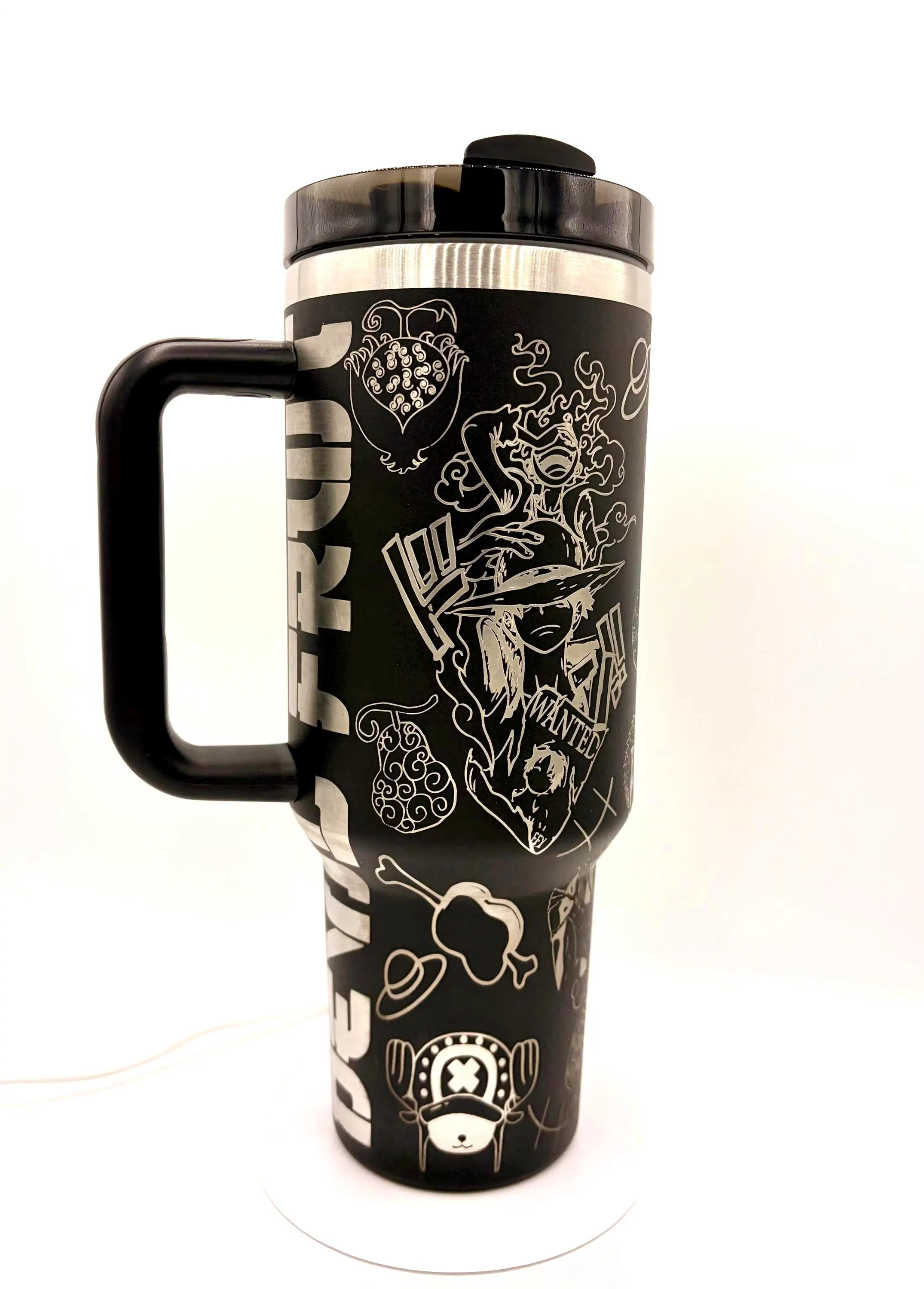 One Piece Themed engraved Stanley Tumbler Cup