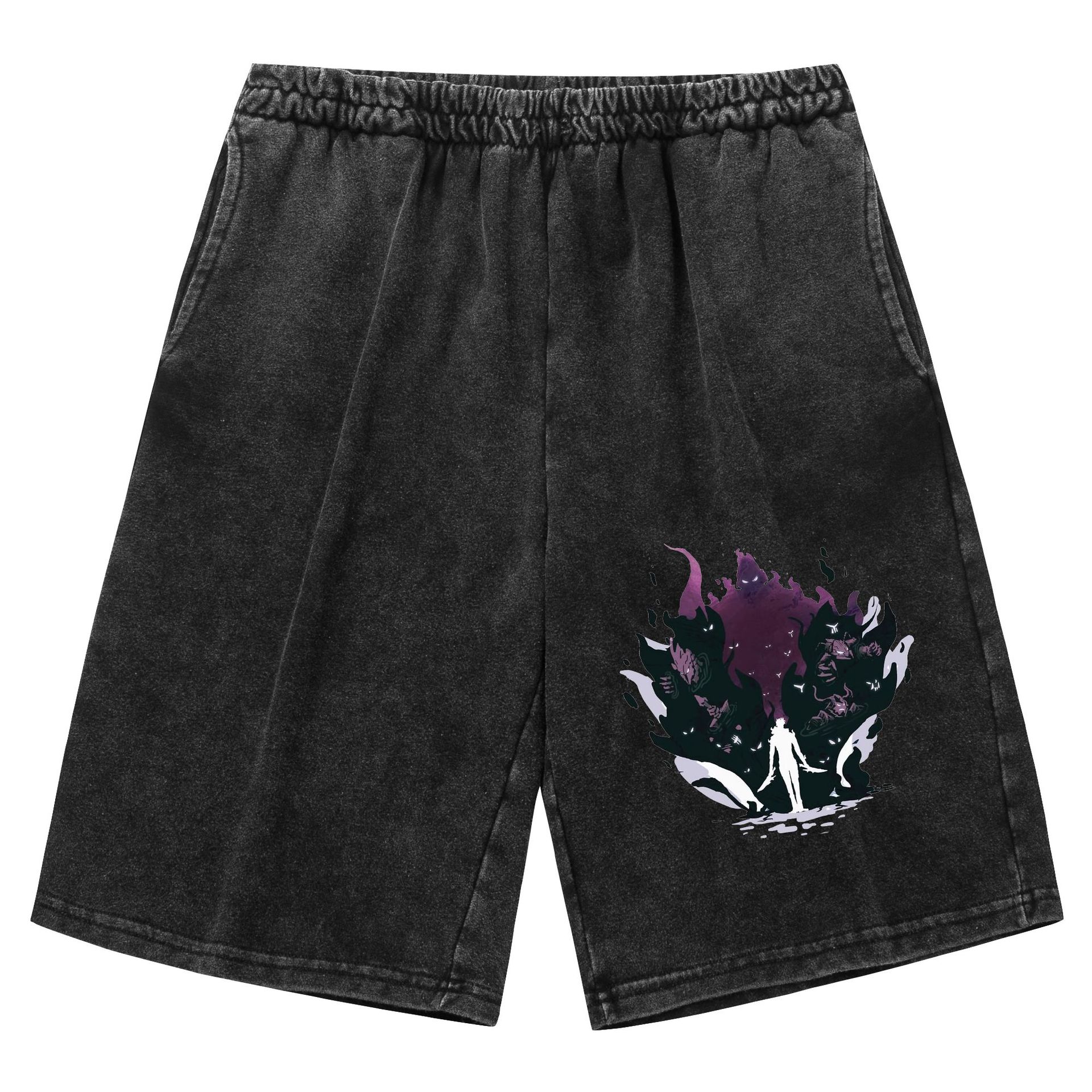 Solo Leveling Vintage Washed Shorts