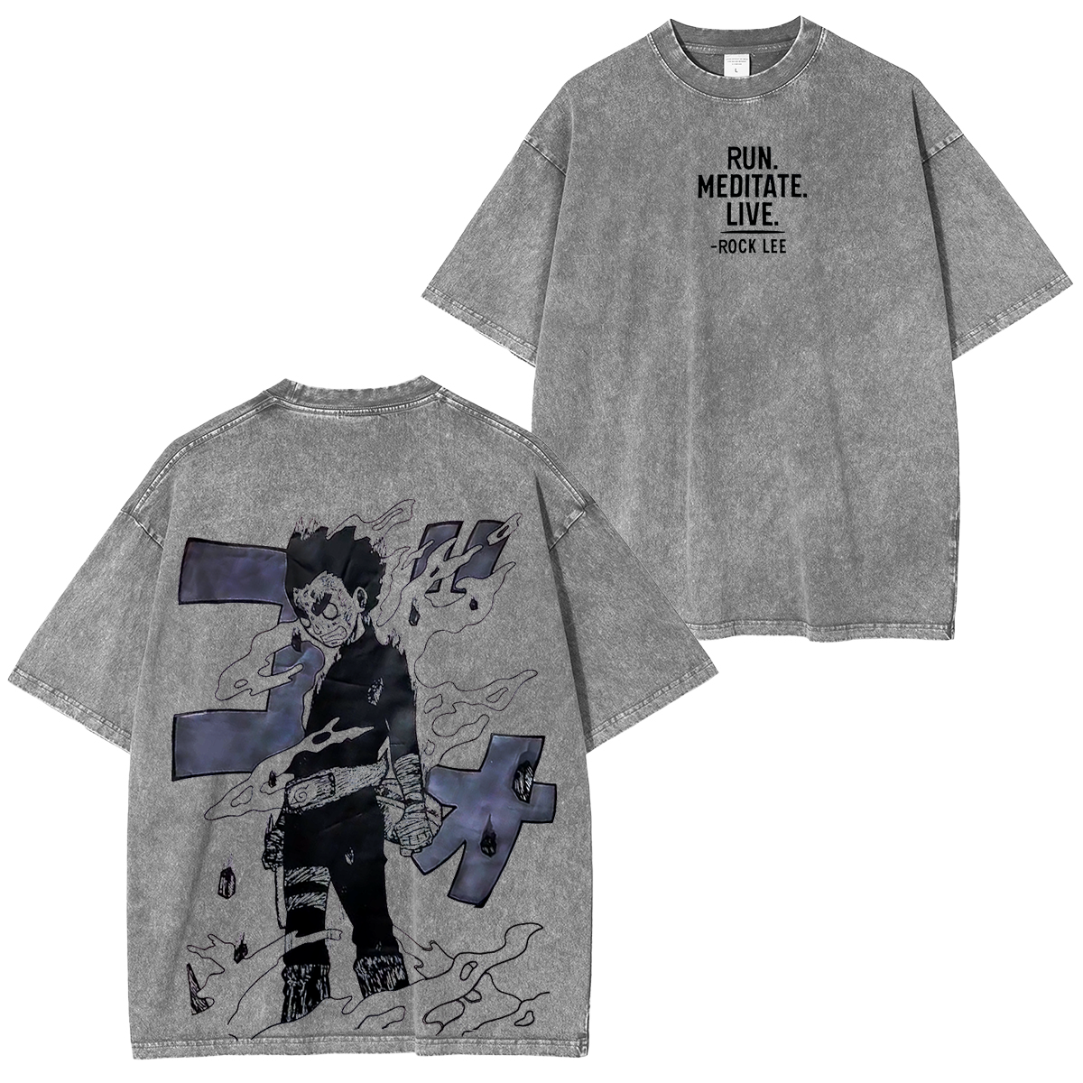 Rock Lee, Naruto Anime Unisex Washed T-Shirt