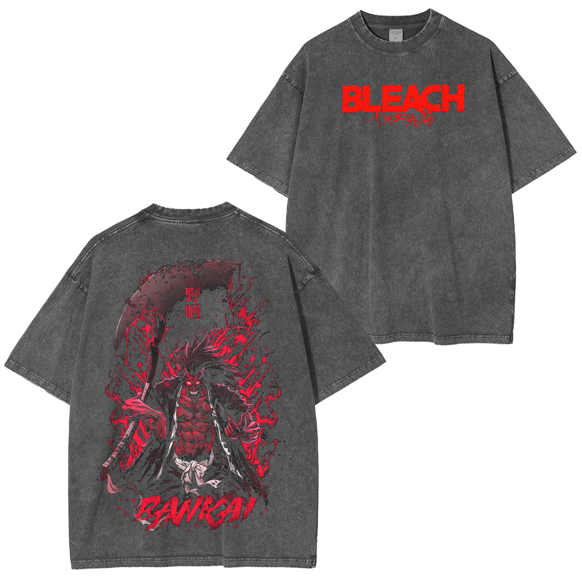 Kenpachi Zaraki,Bleach Anime Unisex Washed T-Shirt