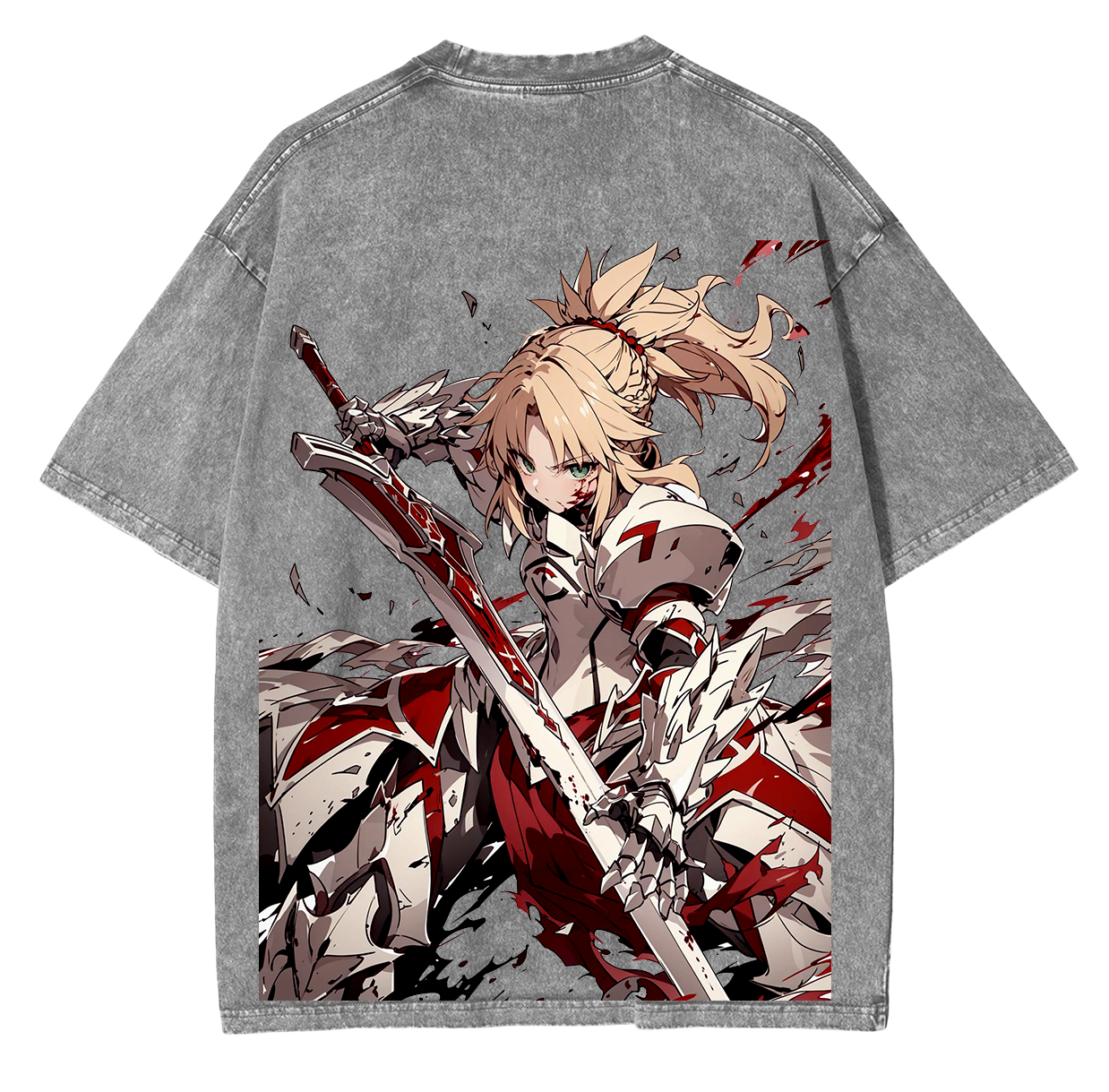 Saber,Fate Anime Unisex Washed T-Shirt