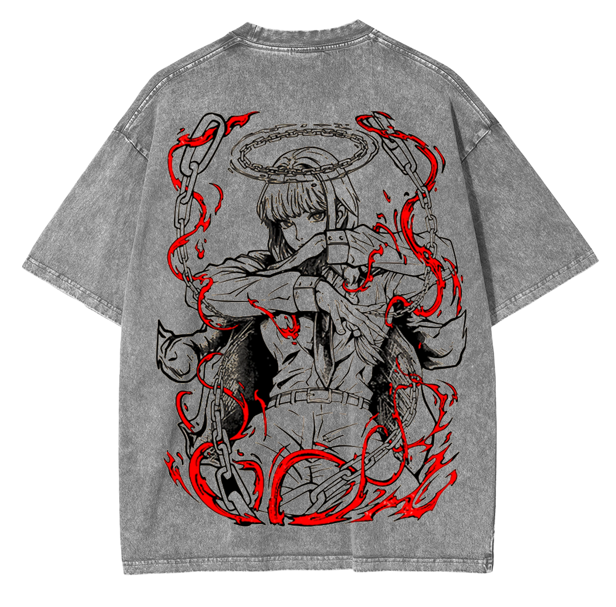 Makima,Chainsaw Man Anime Unisex Washed T-Shirt