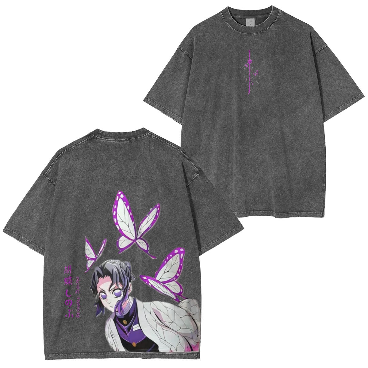 ''Insect Hashira'' Kocho Shinobu Unisex Washed T-Shirt