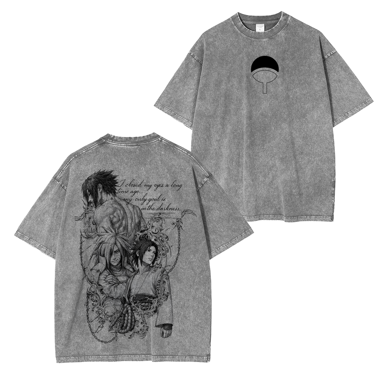 Naruto Anime Unisex Washed T-Shirt