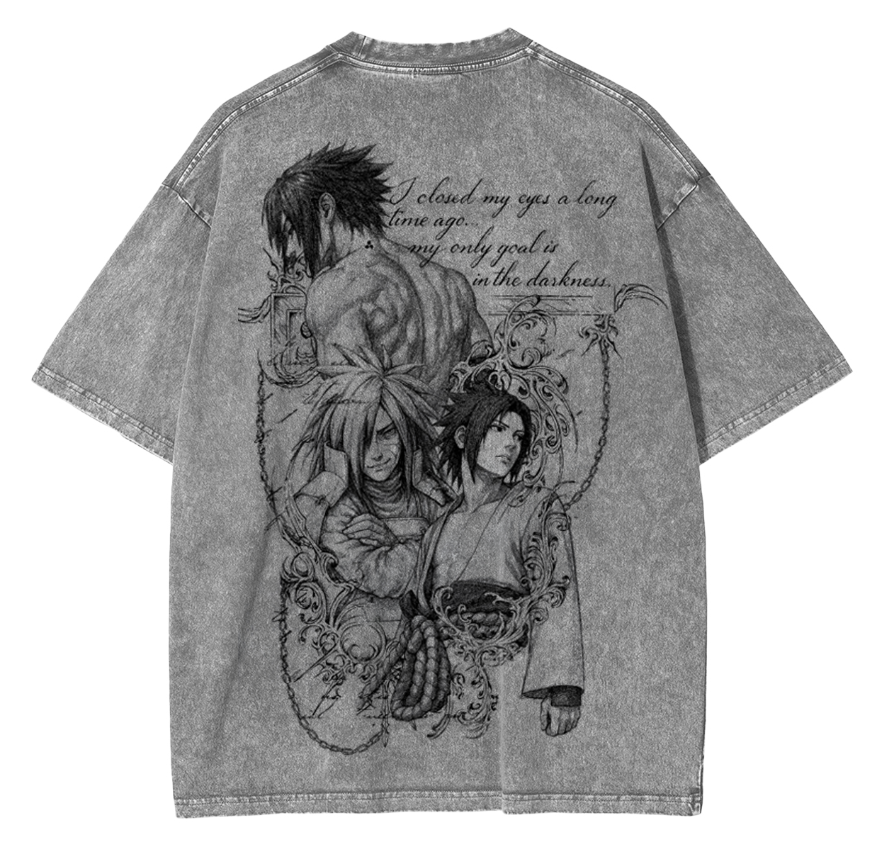 Naruto Anime Unisex Washed T-Shirt