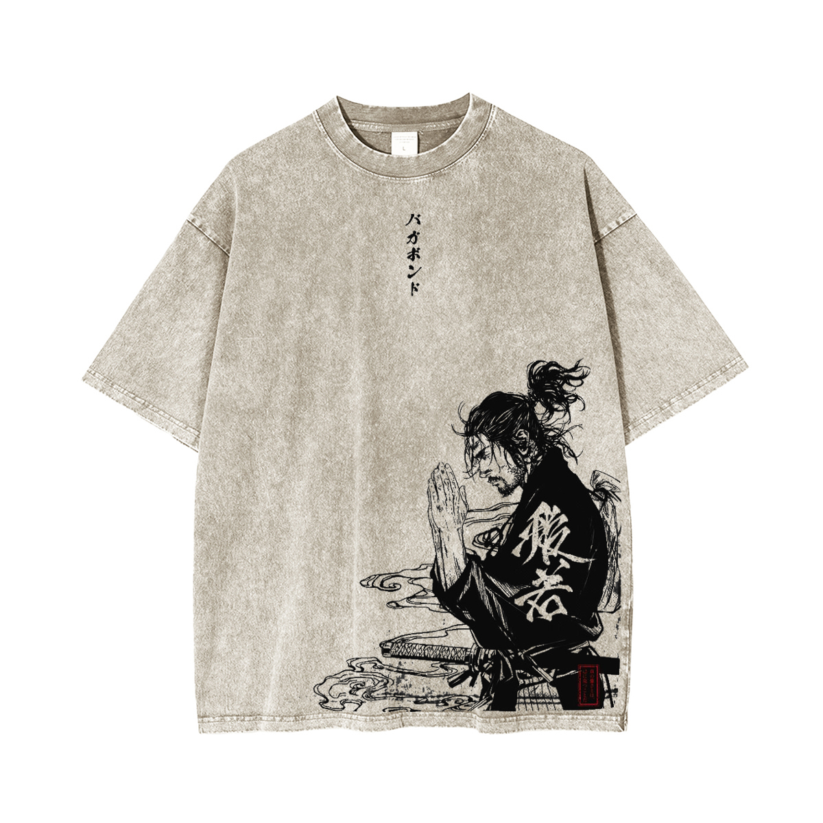 Miyamoto Musashi Vagabond Vintage Unisex Washed T-Shirt