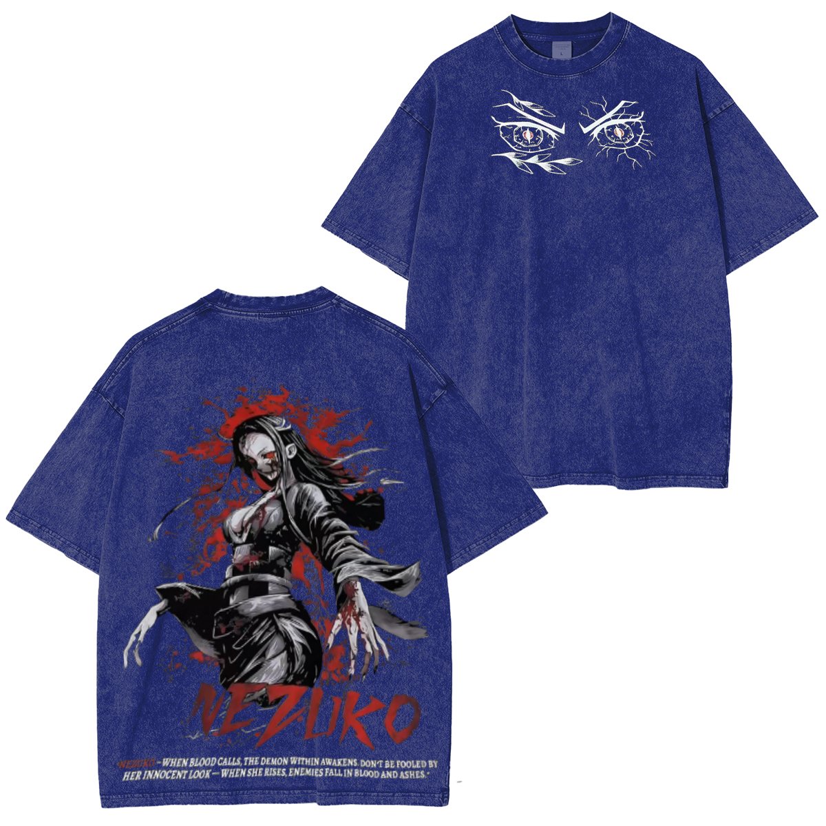 From Demon Chaos To Streetwear Cool Vintage Unsiex Washed T-Shirt