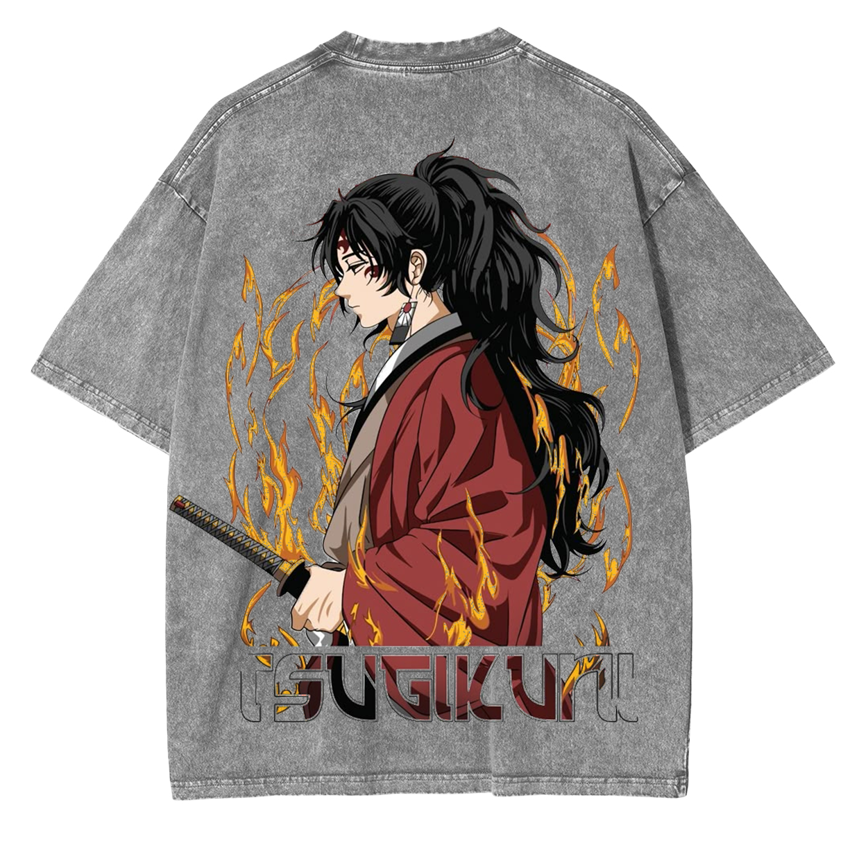 Yoriichi Tsugikuni,Demon Slayer Anime Unisex Washed T-Shirt
