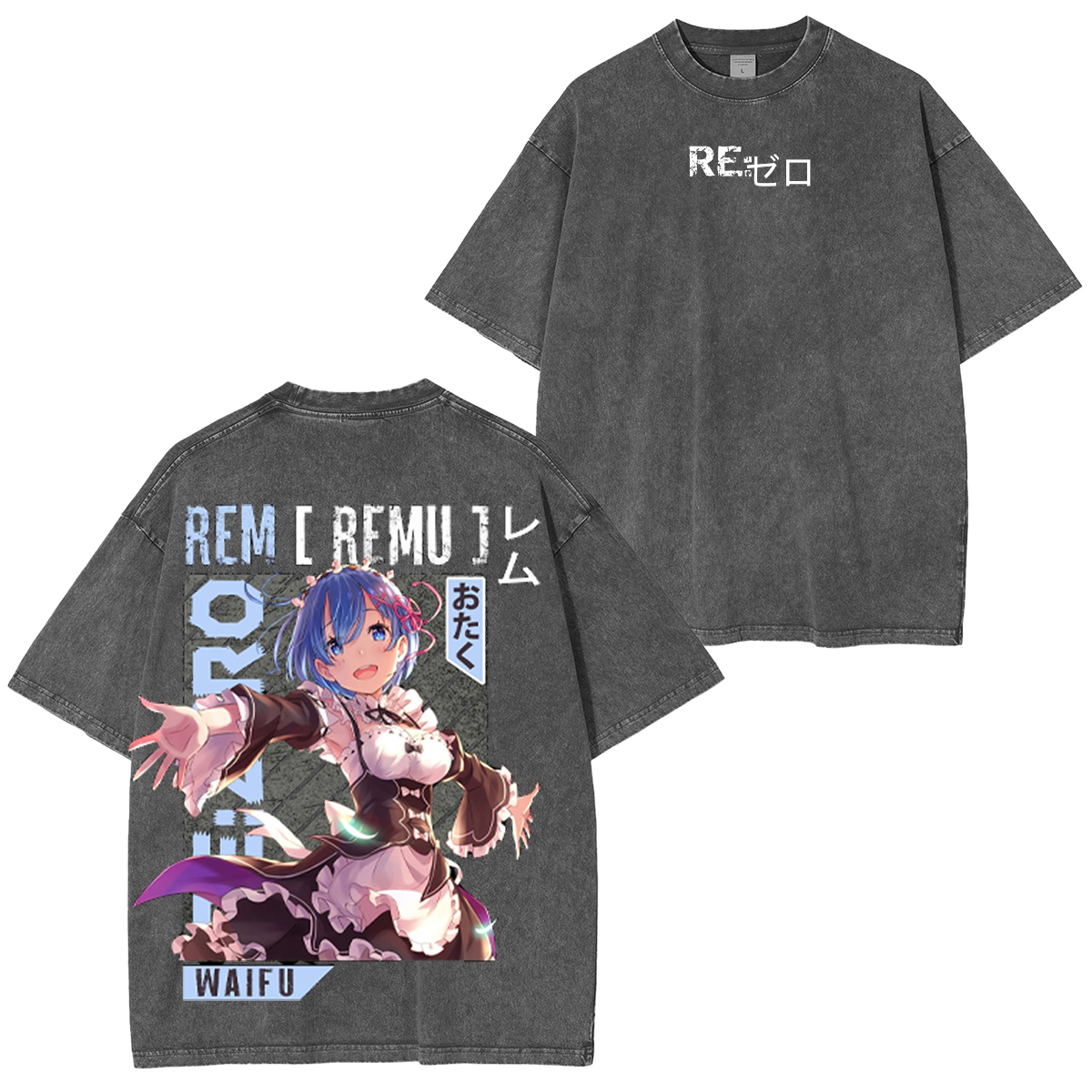Experience Rem's quiet strength in style Unsiex Washed T-Shirt