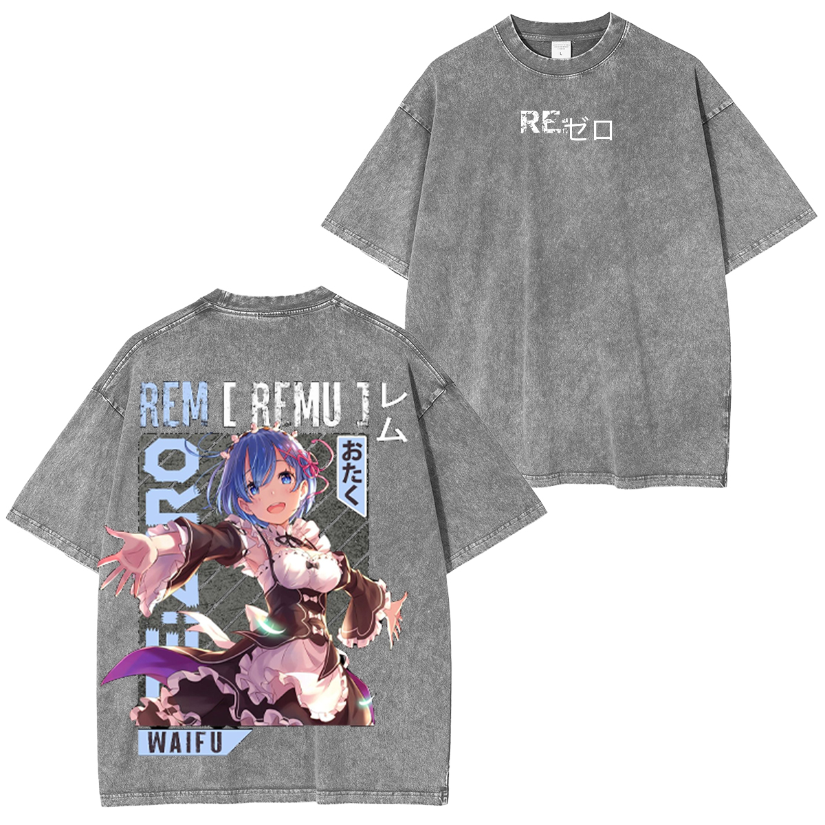 Experience Rem's quiet strength in style Unsiex Washed T-Shirt