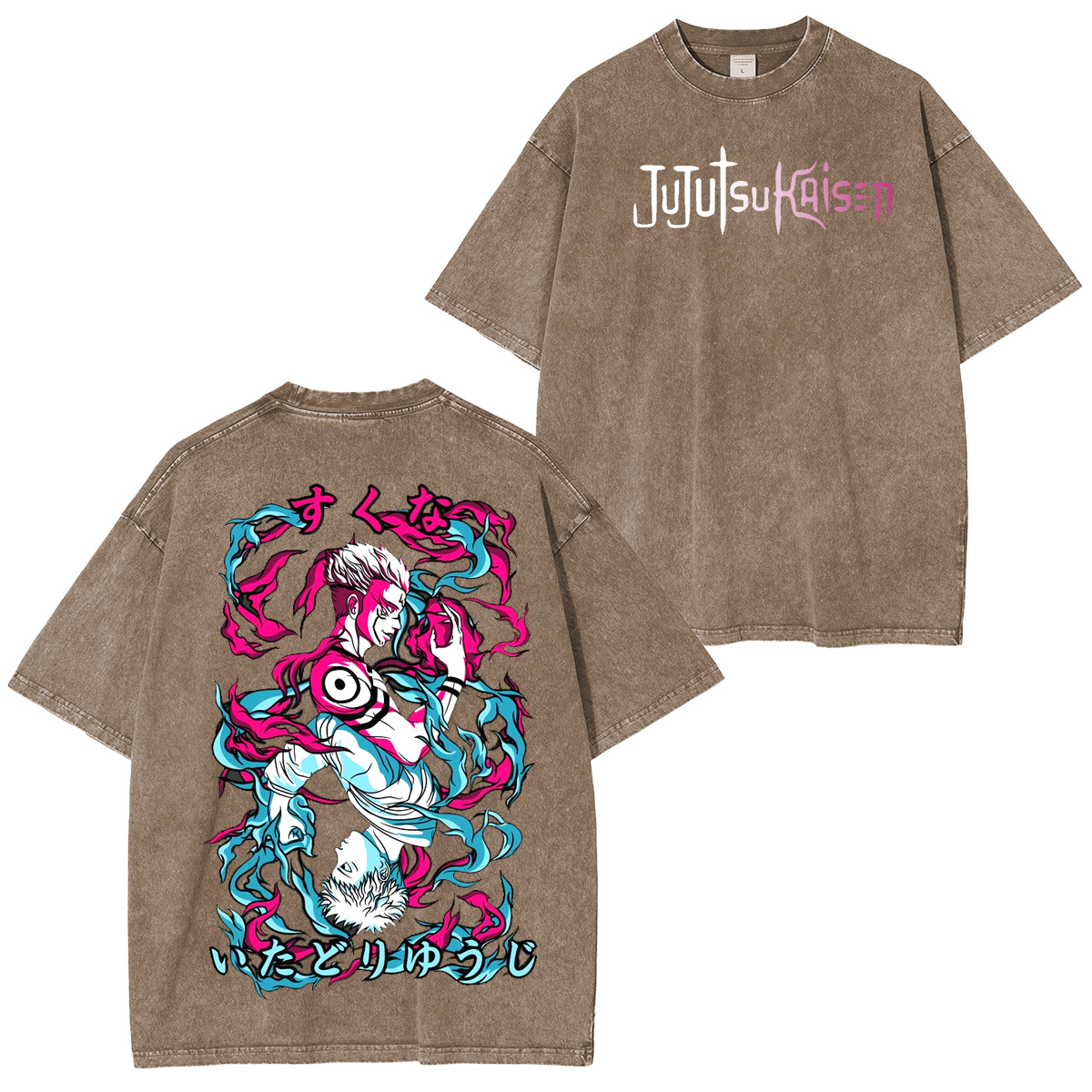 Jujutsu Kaisen  Anime Unsiex Washed T-Shirt
