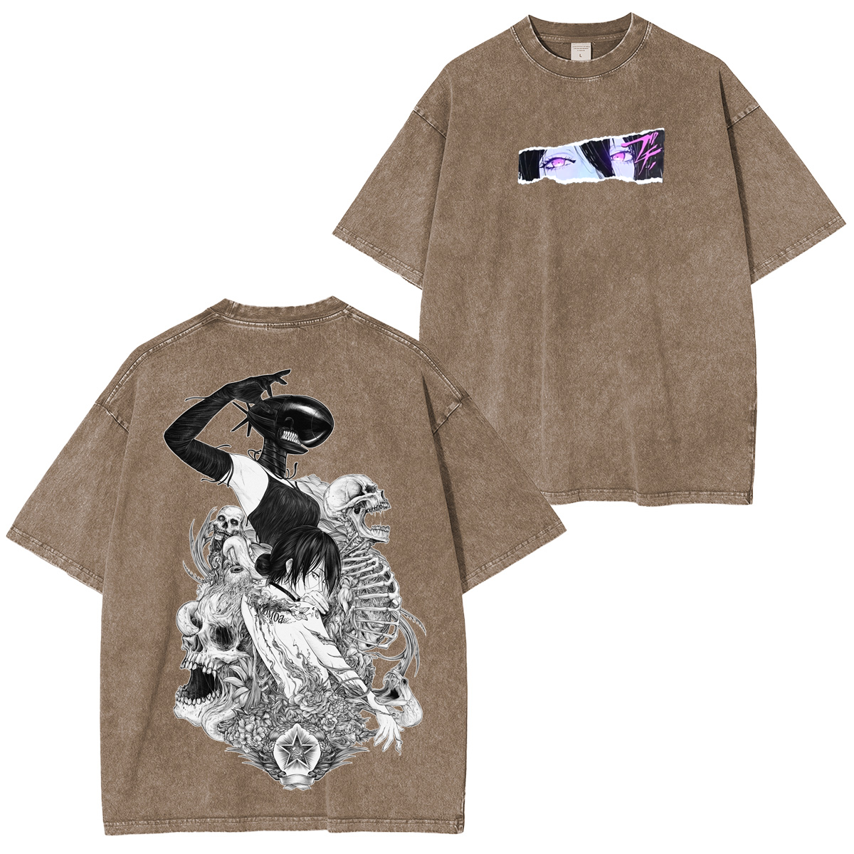 Chainsaw Man Reze Anime Unsiex Washed T-Shirt