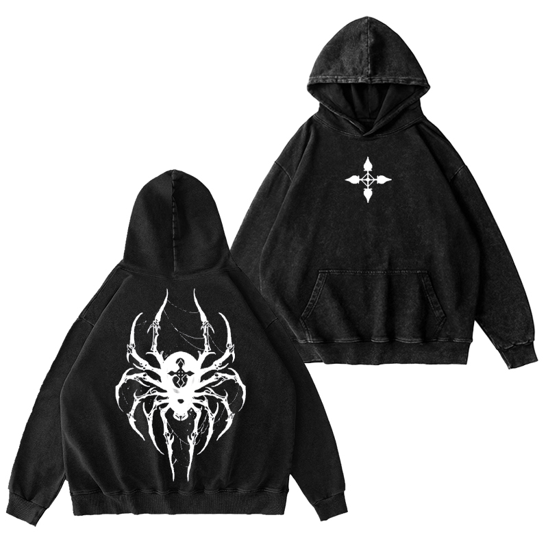 Chrollo Vintage Washed Hooded Sweatshirt