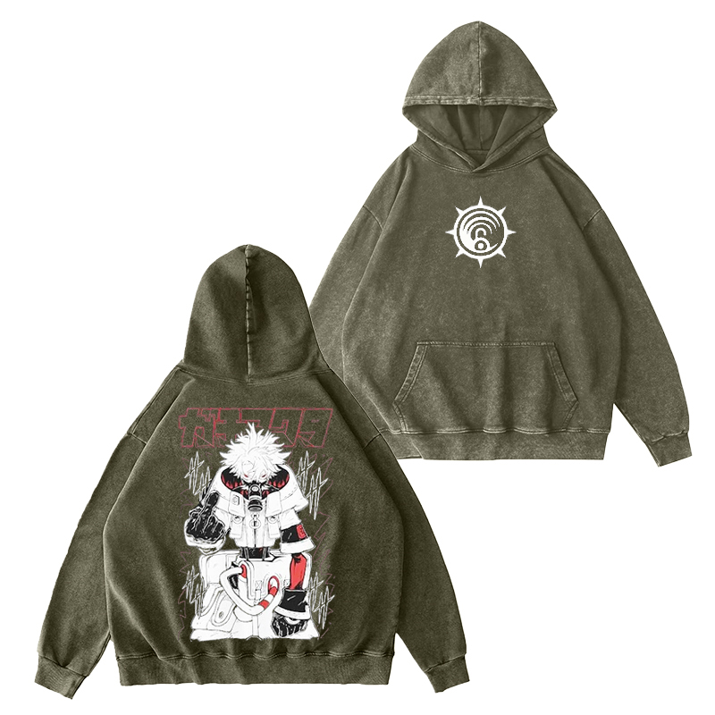 Gachiakuta Vintage Washed Hooded Sweatshirt