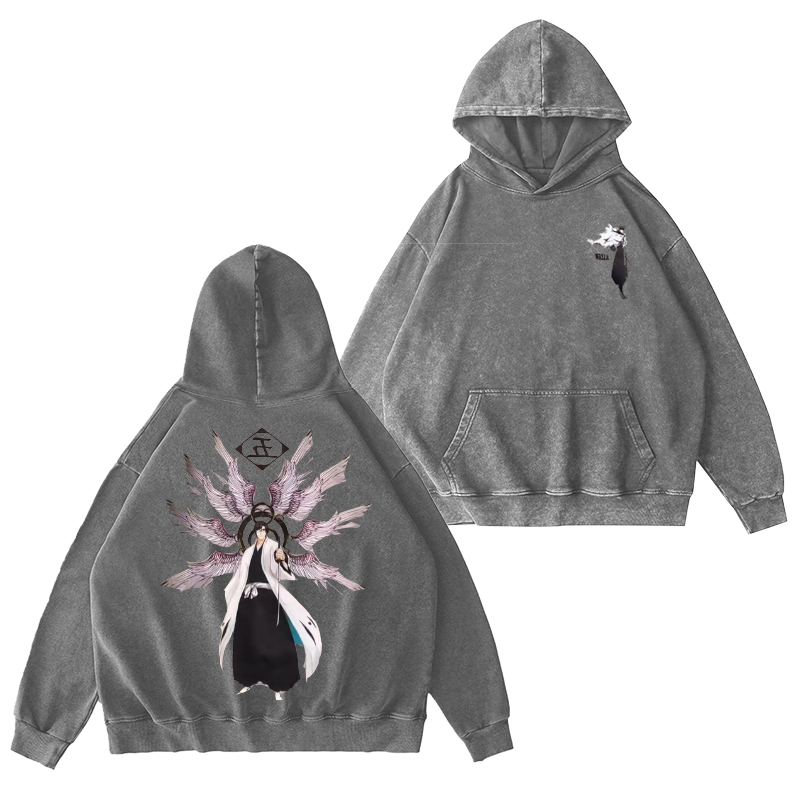 Bleach Vintage Washed Hooded Sweatshirt