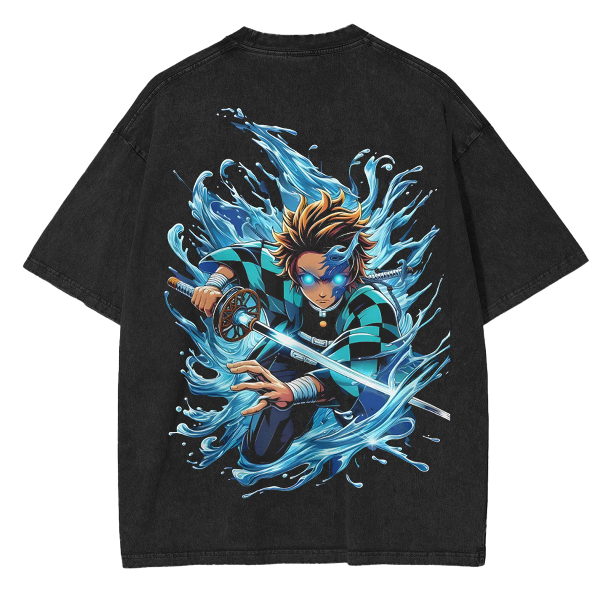 Tanjiro,Demon Slayer Anime Unsiex Washed T-Shirt