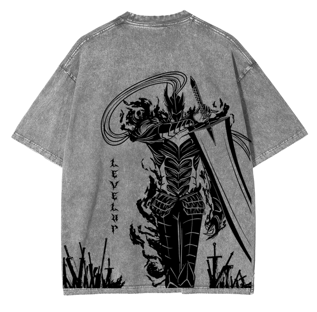 Solo Leveling Anime Unisex Washed T-Shirt
