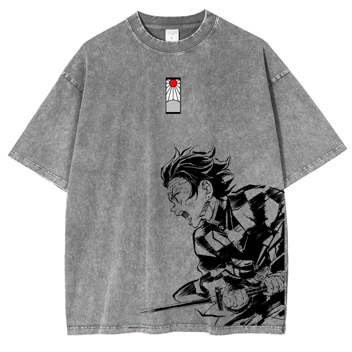 Demon Slayer Anime Unisex Washed T-Shirt