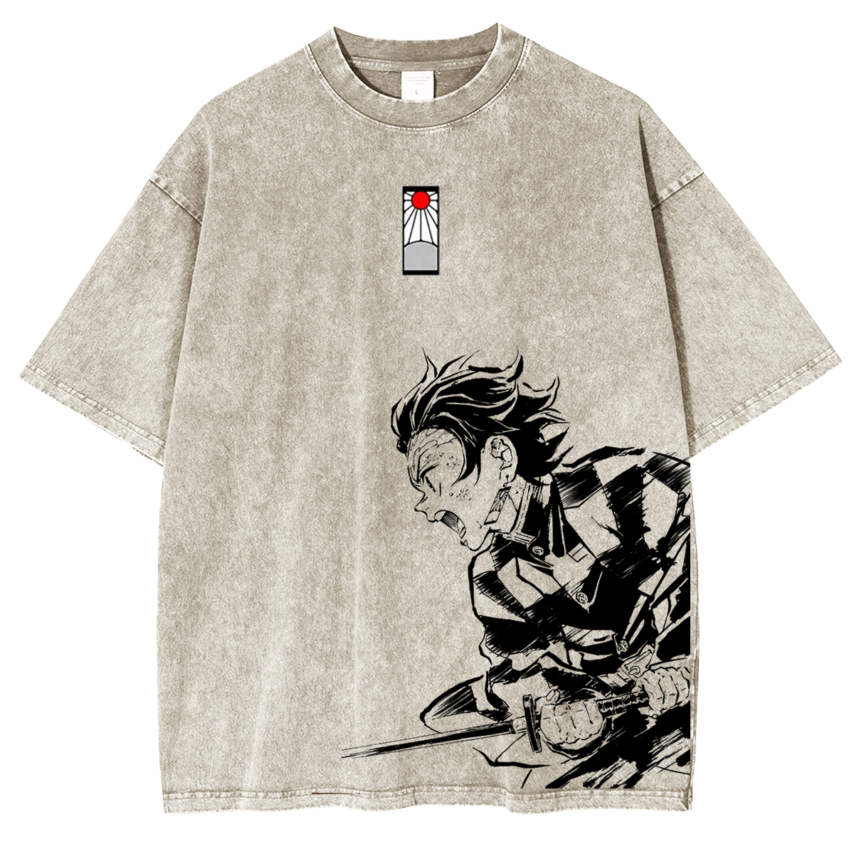 Demon Slayer Anime Unisex Washed T-Shirt