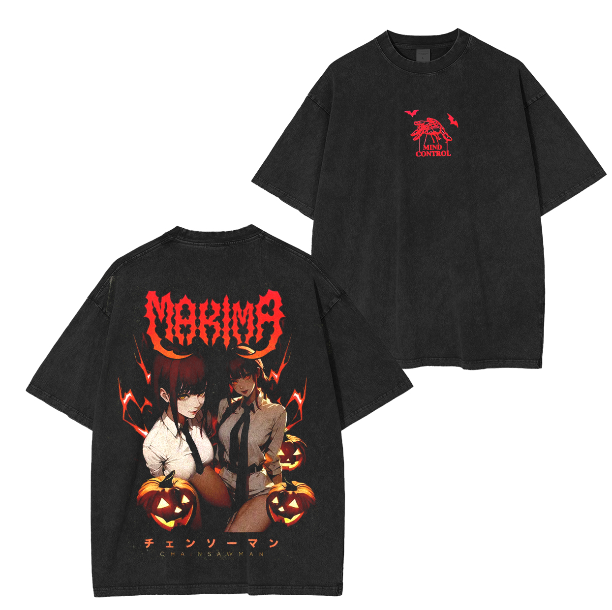 Makima, Chainsaw Man  Anime Unsiex Washed T-Shirt