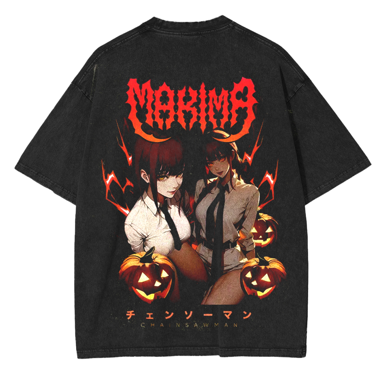 Makima, Chainsaw Man  Anime Unsiex Washed T-Shirt